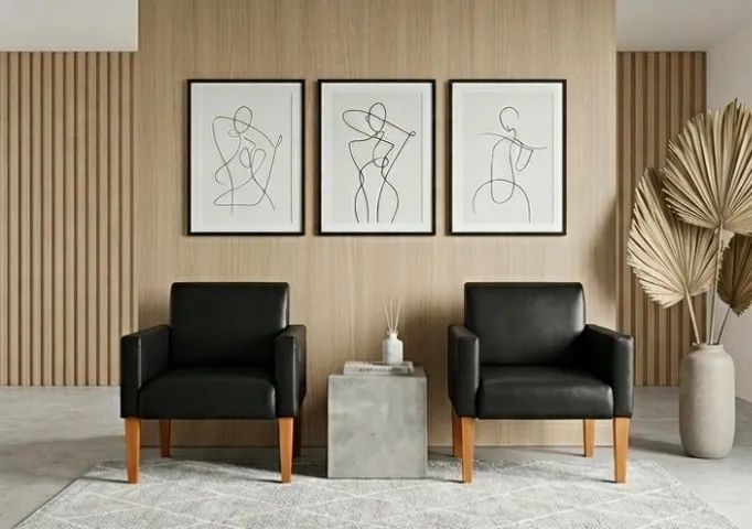 Par de Poltronas Quadradas