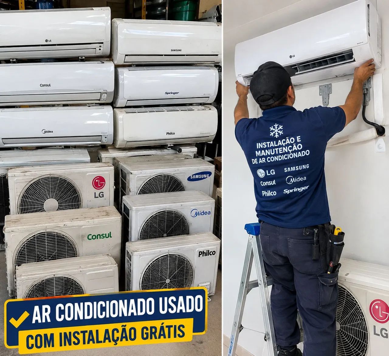 Ar condicionado com garantia 