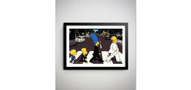 Quadro dos Simpsons (Beatles) - Novo