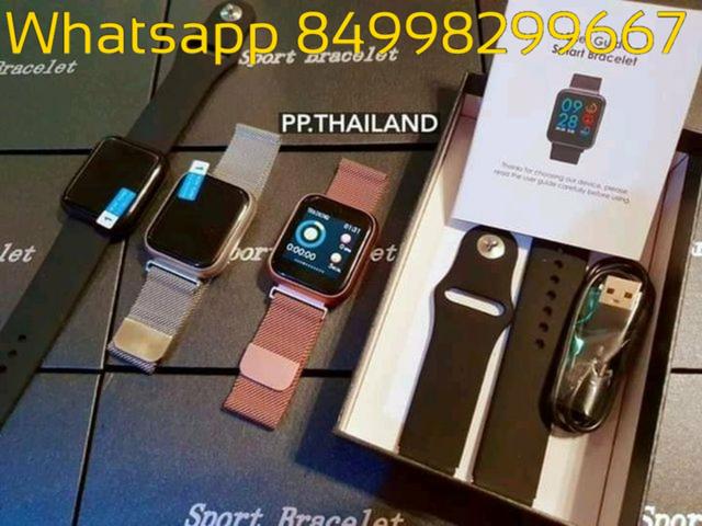 Relógio SmartWatch Inteligente P70 PRO a prova d água compatível com Android e iOS - Foto 2