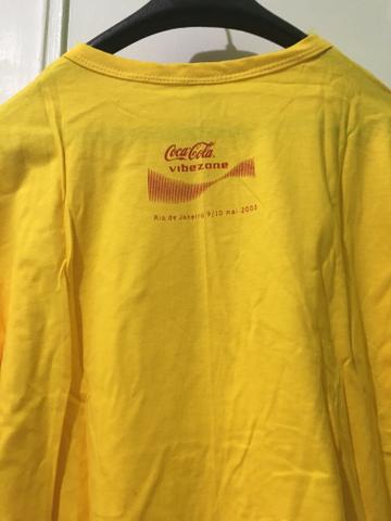 Desmanche Coleção Coca-Cola-Camiseta Amarela,Evento Vibezone 2003 da Coca-Cola,NOVA - Foto 2