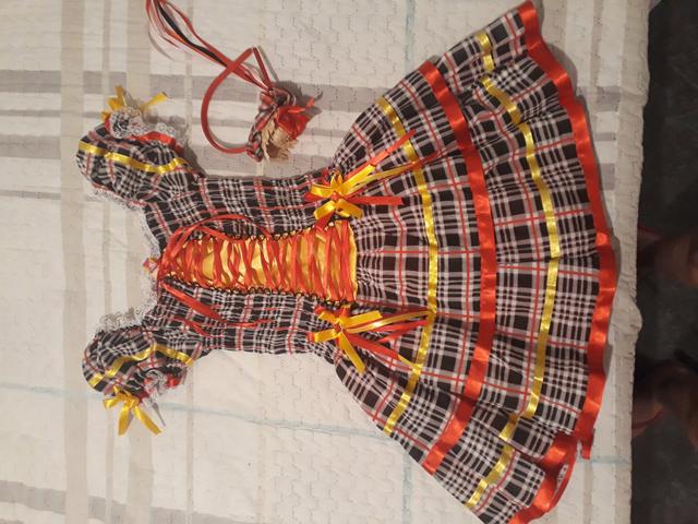 Vestido caipira com tiara - Foto 2