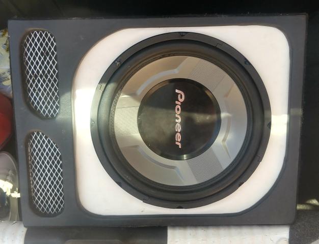 Caixa + subwoofer 350 WRMS 4 OHMS