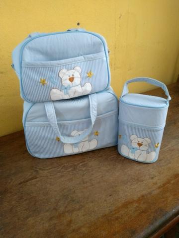 Bolsas e banheira masculina para bebê
