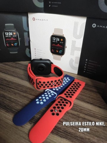 Pulseira Silicone Estilo Nike para Amazfit GTR 42mm - Foto 4