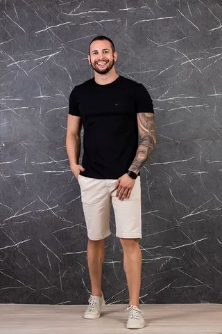 Bermudas Masculinas Brim c/ Lycra 