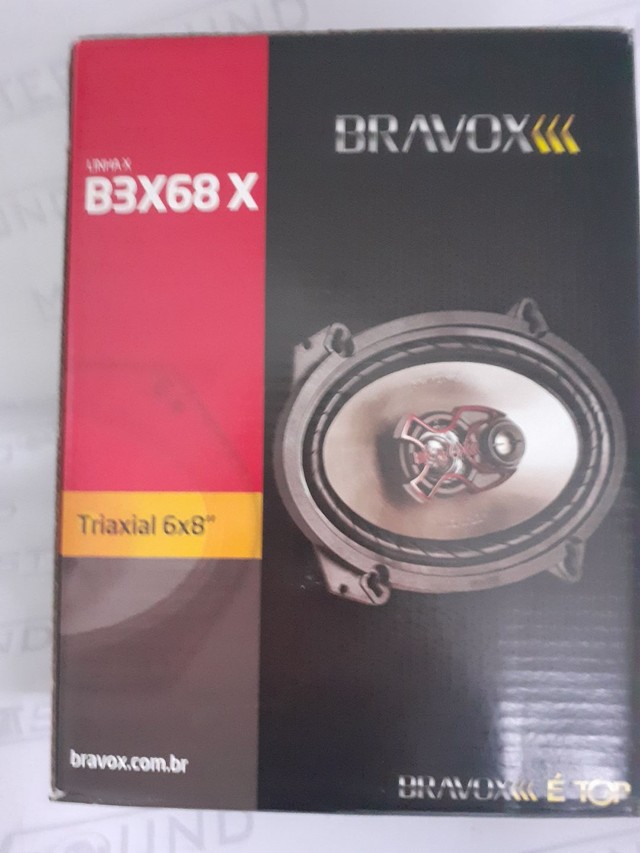 Par de alto falante. Bravox. Triaxial. 6X8". Garantia. Novo. Instalado. 