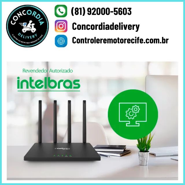 Roteador Wireless Intelbras W5-1200F Preto Wi-force - Foto 2