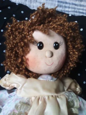 Linda boneca antiga com son de corda alt 30 cm - Foto 5