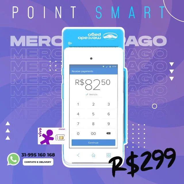 Sua solução completa para pagamentos inteligentes: Point Smart do Mercado Pago!