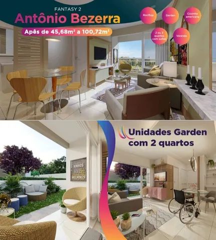 Fantasy Condominio Clube - Apartamento à venda - Antônio Bezerra -  Fortaleza - R$ 215.000,00