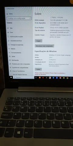 Notebook lenovo i7 7500U 2.70ghz nvidia geforce 940mx Intel hd