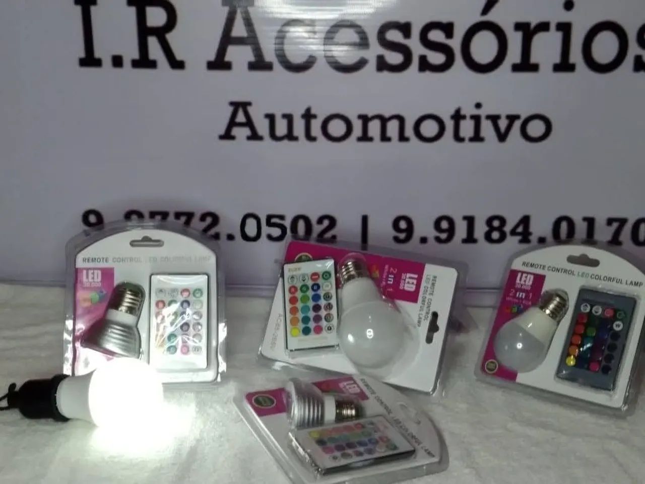Lâmpadas LED RGB com Controle Remoto - Iluminação Colorida aceito cartão! - Foto 3