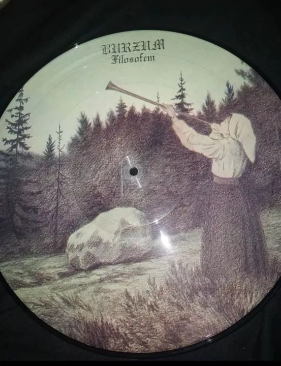 Lp Burzum Filosofem Picure 1° Press Misantropy Balck Metal - Foto 4