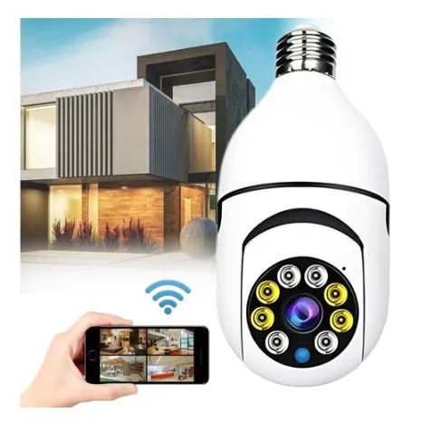 Câmera iP Wifi 2.4 sem fio visão noturna microfone auto falante acesso remoto aplicativo