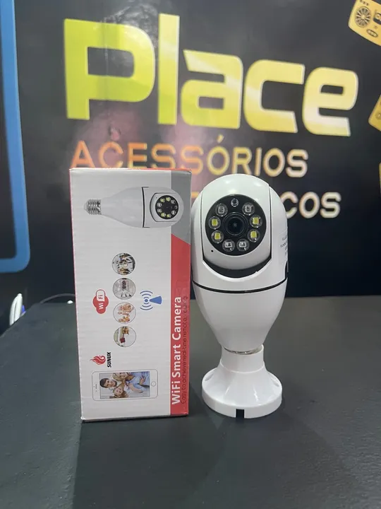 Câmera Panoramica Wifi Full Hd Visão Noturna