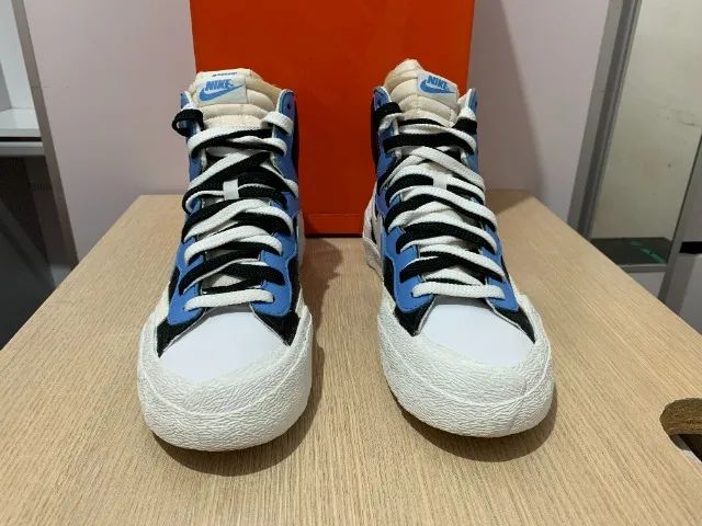 Nike Blazer Mid Black Blue x Sacai - Foto 4