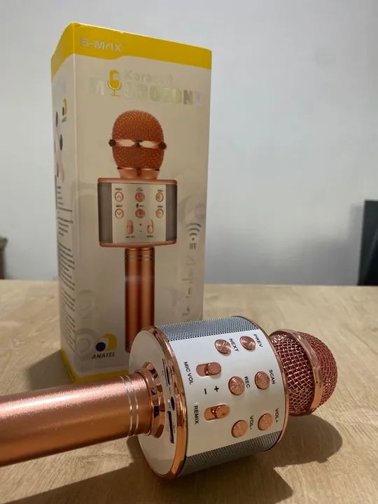 Microfone Karaokê Bluetooth com Alto-Falante - B-MAX - Foto 2