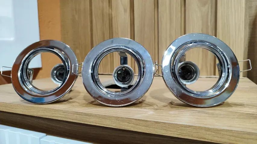 Luminária Spot de embutir ajustável Níquel redonda - Foto 5