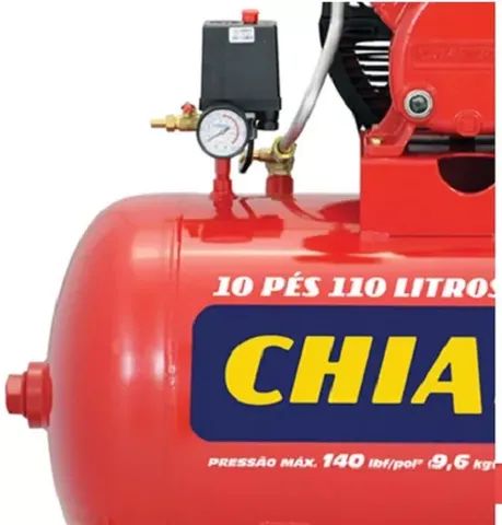 Compressor De Ar Elétrico Chiaperini Red 10 Pés 2CV 100 Litros 140Libras Mono ou Trifásico - Foto 3