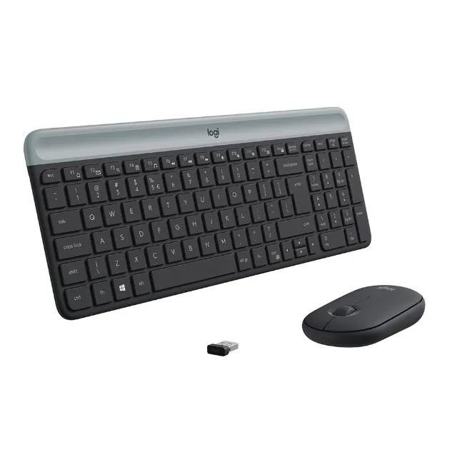 Combo Teclado e Mouse sem fio Logitech MK470 com Design Slim 005185