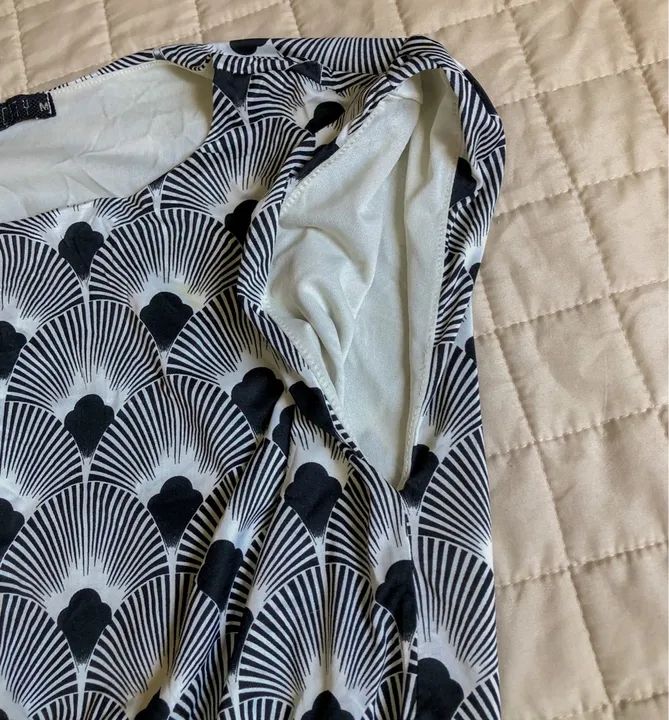 Vestido Estampado Preto e Branco - Foto 2