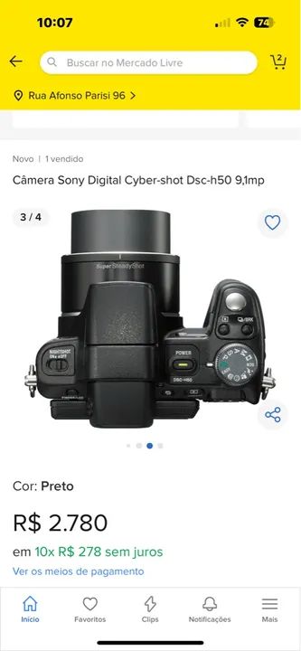 Câmera fotográfica sony DSC-H 50 - Foto 2