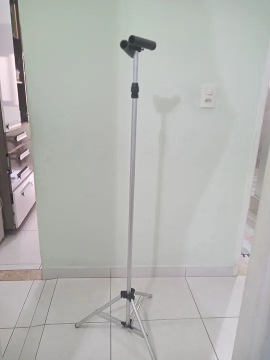 Suporte de alumínio para 2 microfone. - Foto 2