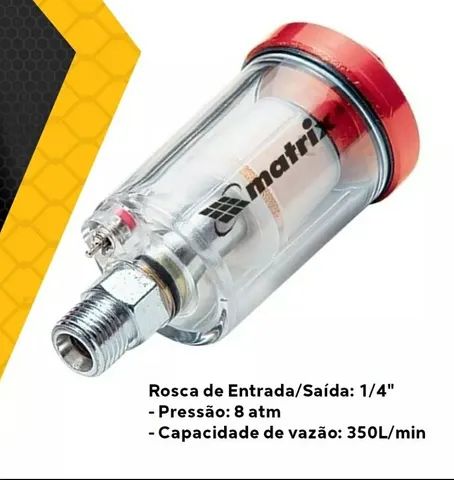 Kit Pistol Pintura Gravidade com Filtro e Bicos - Pronta Entrega - Foto 4