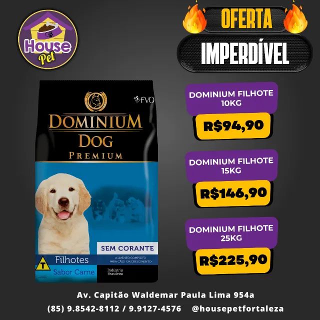 Racao Premium Dominium Filhotes