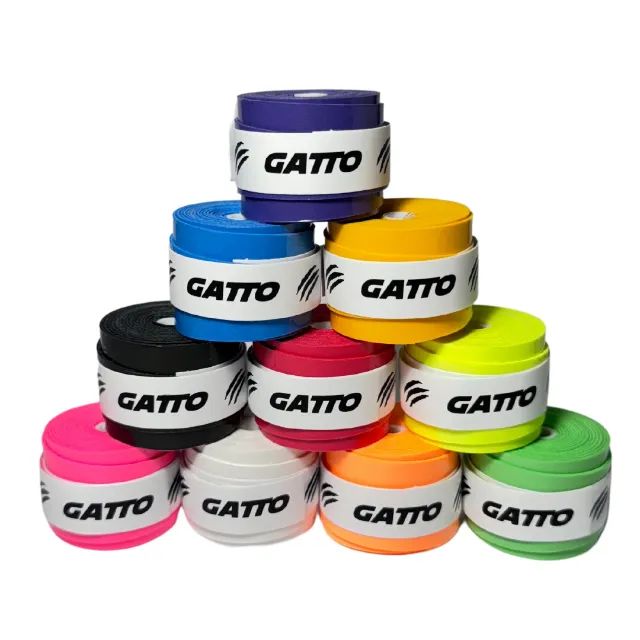 Overgrip Perfurado e Pegajoso Gatto Kit com 10 Unidades Colorido