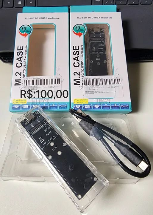 Case para SSD M.2 Nvme  - transforma em externo.