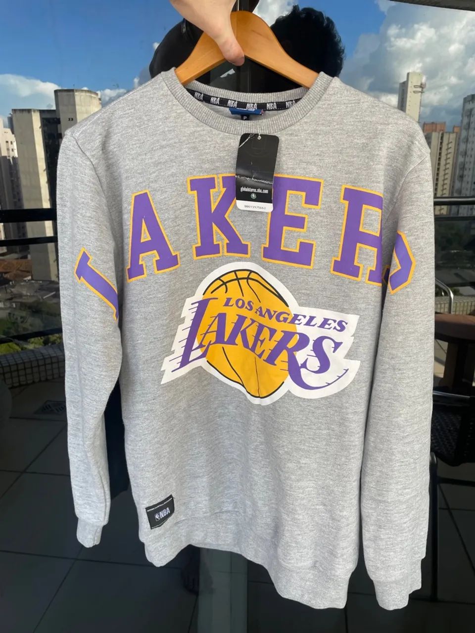 Moletom NBA Lakers Cinza - Conforto e Estilo! - Foto 4