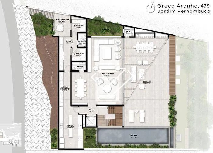 Casa com 5 quartos à venda, 650 m² por R$ 27.600.000 - Leblon - Rio de Janeiro/RJ - Foto 11