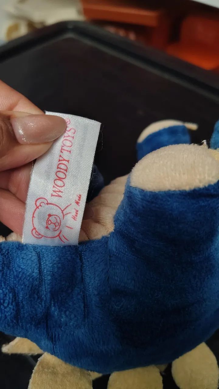 Dinossauro de pelúcia azul - Foto 4