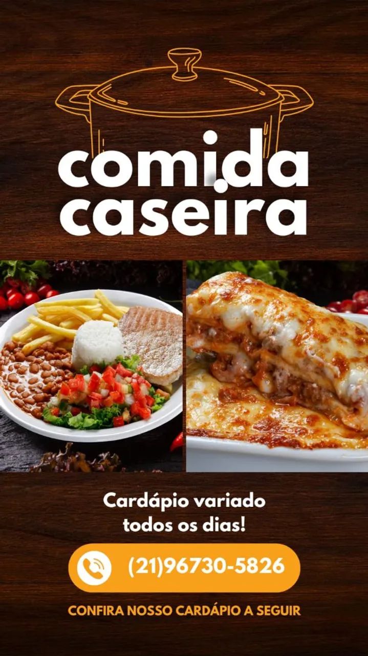 Comida caseira deliciosa - Delivery