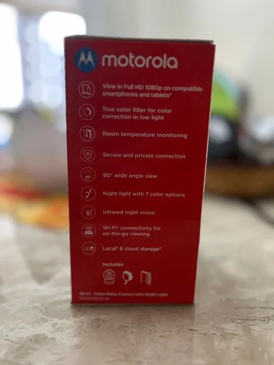 Baba eletronica multicolorida para bebês Motorola Peekaboo Wifi - Foto 3