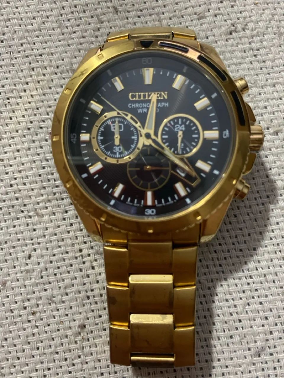 Relógio Citizen Chronograph Dourado - Foto 2