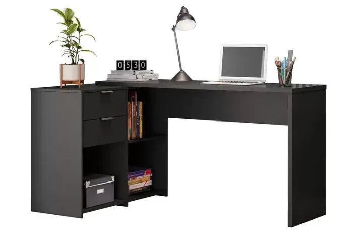 !!! FRETE GRATIS !!! Mesa Office NT 2060 Preto 2 Gavetas Larg. 2.00m - Notável - Foto 3