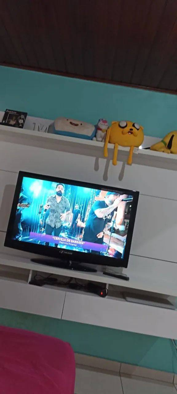 Painel de TV branco Mobly com prateleiras e 2 gavetas - Foto 3