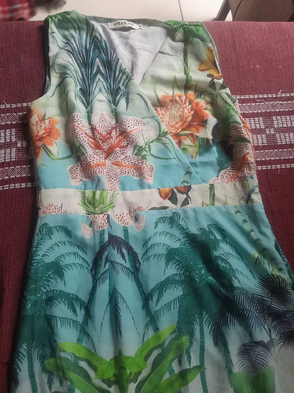 vestido longo estampado amaram M - Foto 2