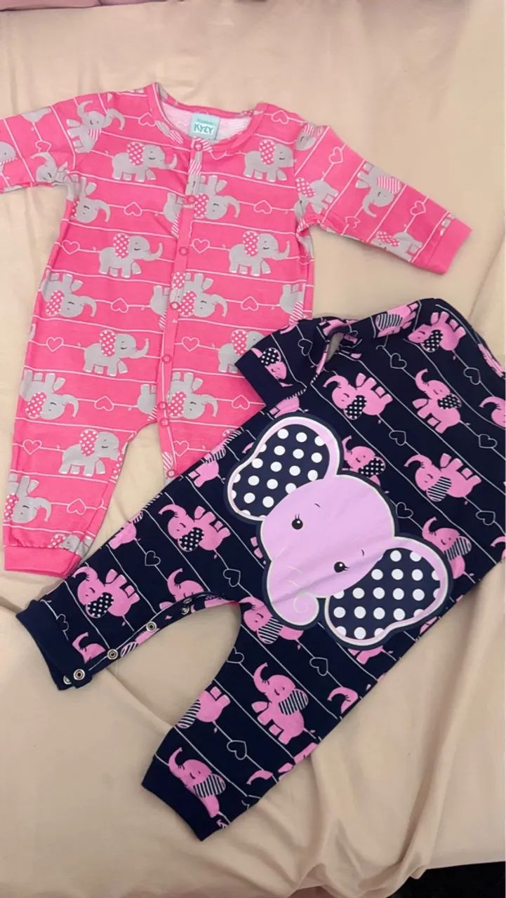 Macacão de bebê com vestido floral - Foto 6