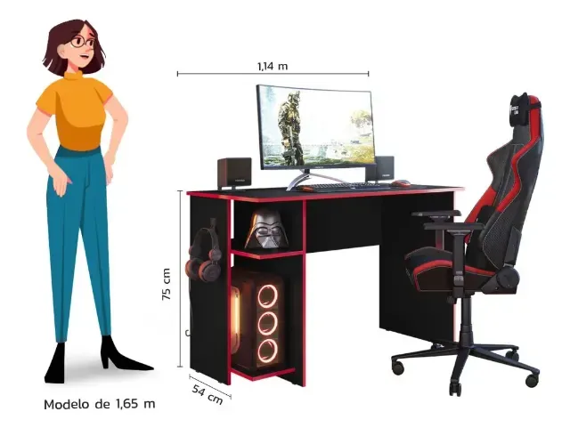 Mesa game e de escritório