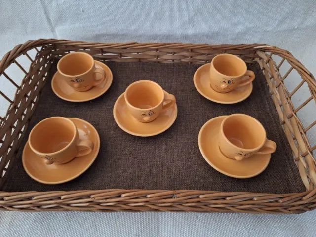 Jogo com 5 Xícaras de Café Divertidas com Rosto - Foto 4