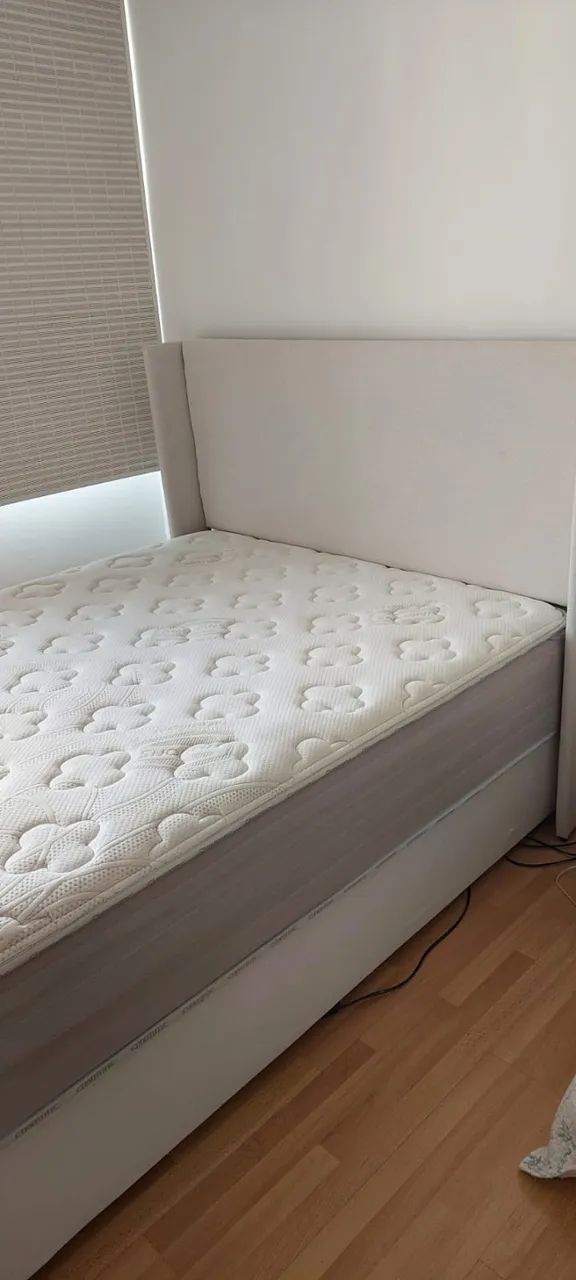 Conjunto de cama de casal com colchão Simmons Greatness - conforto premium por preço imbat - Foto 6