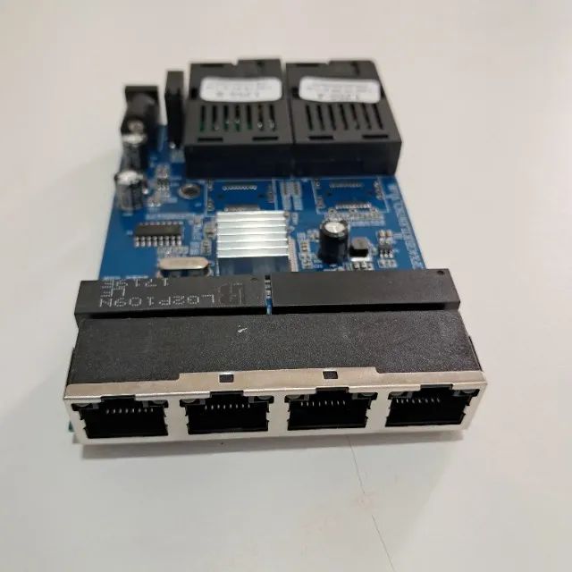 Unidades Switch Placa Rede Metro GBICS 20KM A + B + 4Rj45 Gigabit 1000Mps - Foto 2