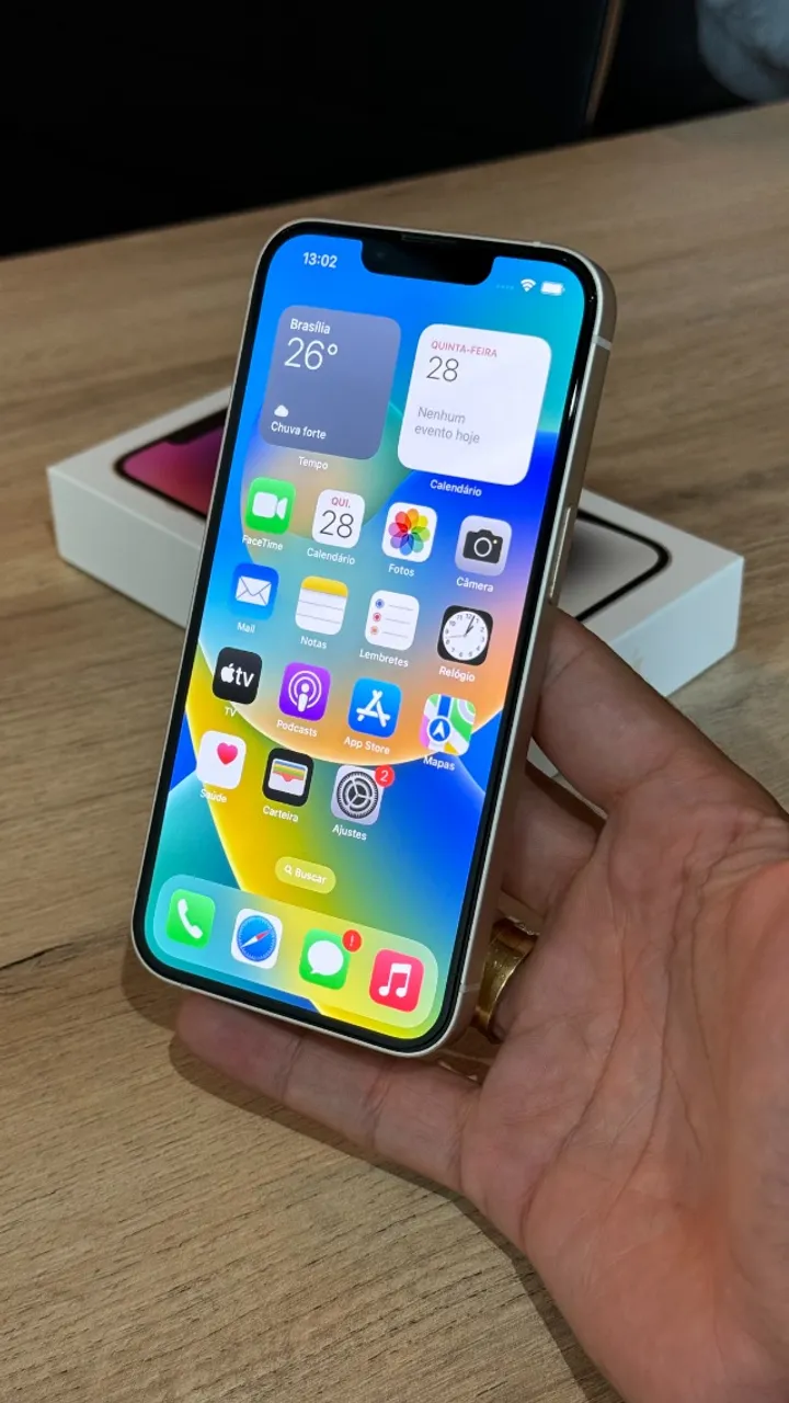iPhone 14 128GB Branco - Com 3 meses de garantia! Até 12x no cartão! 128 GB