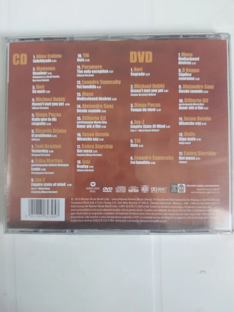 Cd Dvd Promo Warner 2010 Madonna Toni Braxton Paramore Alejandro Sanz - Foto 3
