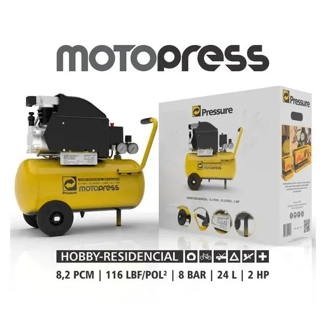 Compressor de Ar 2CV 116psi 220V - Pressure - Foto 3