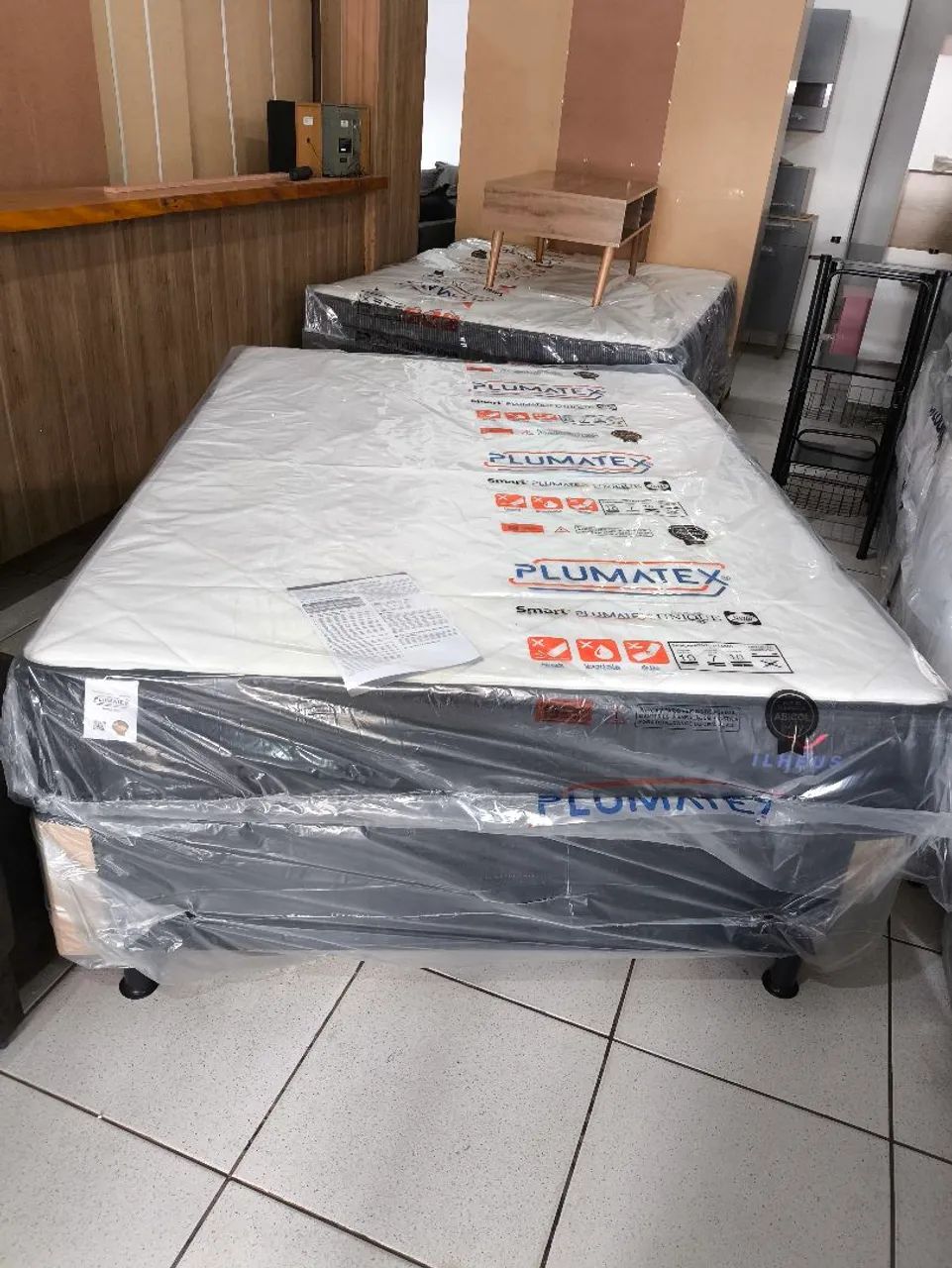 Cama box casal base mais colchão de mola ensacada com 25 cm  - Foto 3